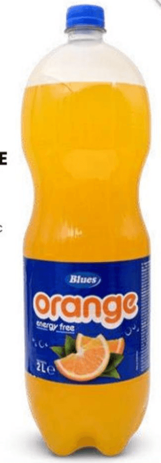 Blues Orange gazirano piće Orange Light 2 L Akcija u trgovini Eurospin