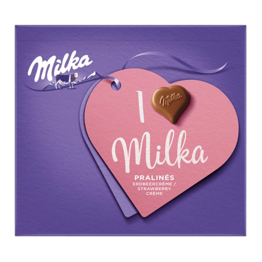 Milka From the heart Strawberry Crème 110g - Akcija u trgovini Žabac