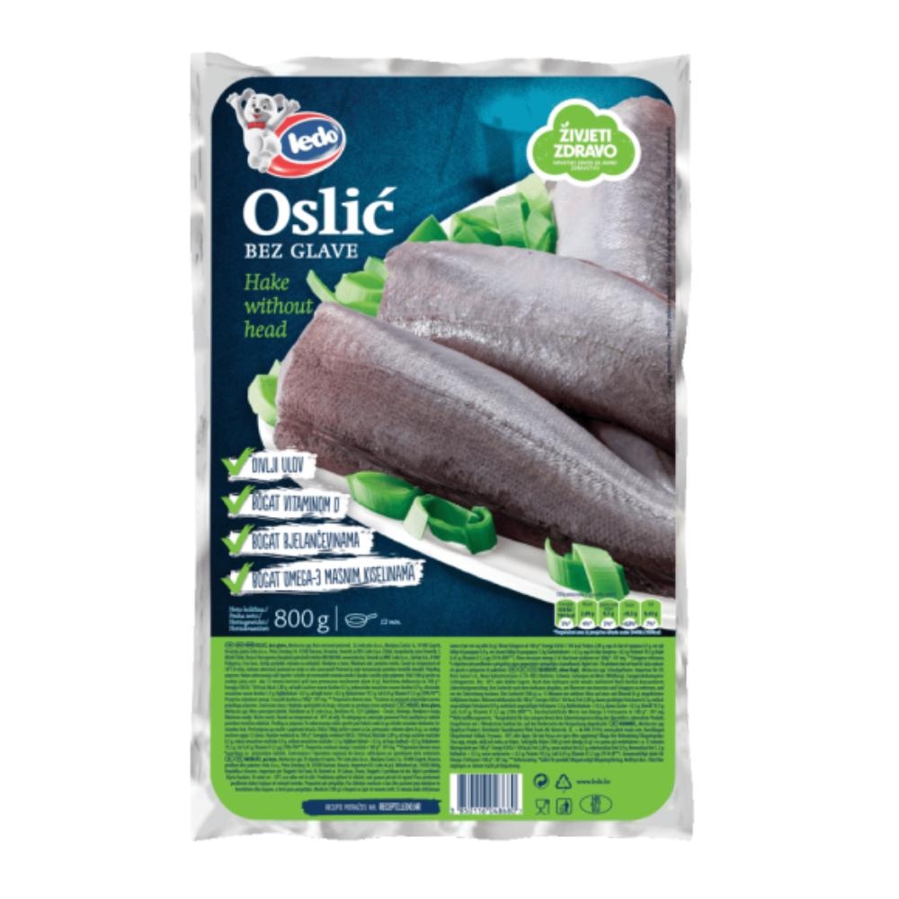Ledo oslić bez glave 800 g - Akcija u trgovini Boso