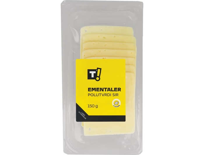 T! Emmentaler polutvrdi sir 150 g - Akcija u trgovini Tommy