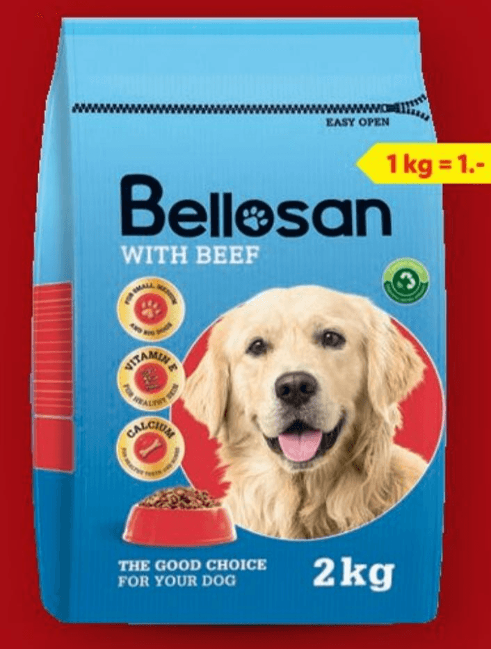 Bellosan Suha hrana za pse 2 kg Akcija u trgovini Lidl