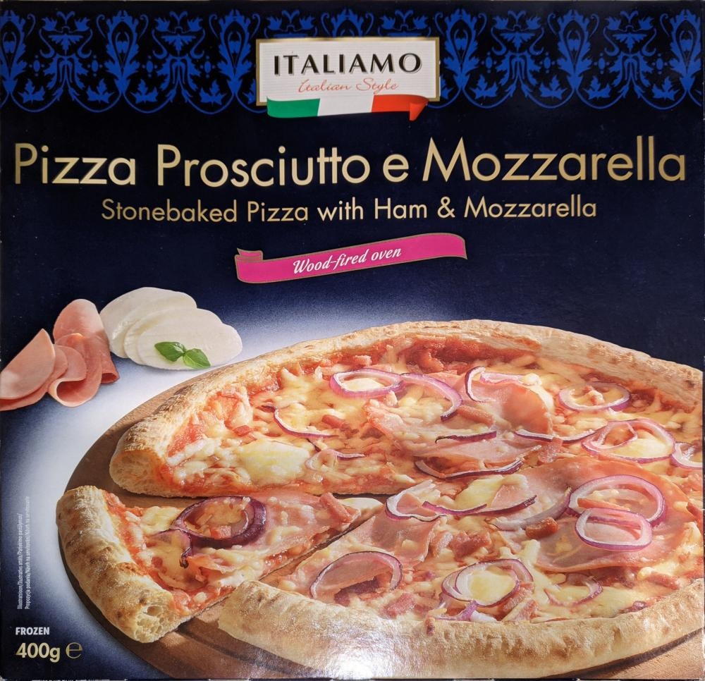 Pizza s pršutom i sirom 400 g Italiamo - Akcija u trgovini Lidl
