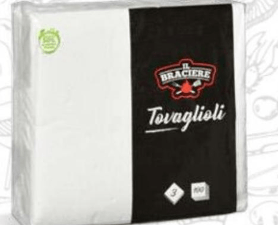 Salvete 3-slojne 40 x 40 cm 100 kom Il Braciere - Akcija u trgovini Eurospin