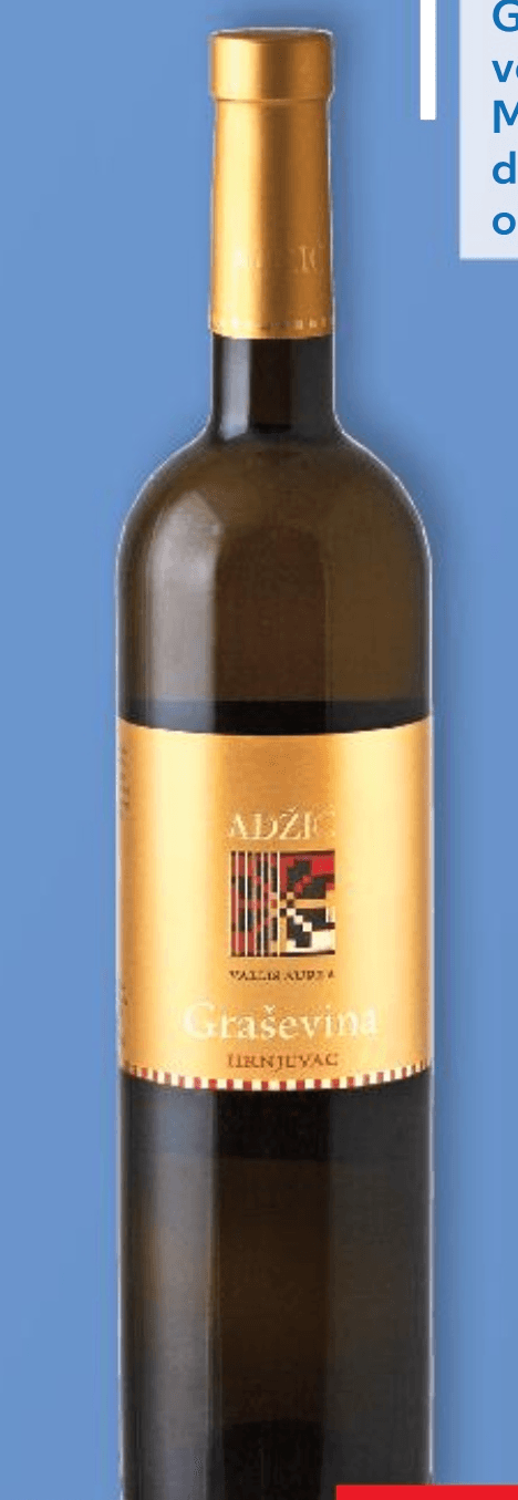 Vino Adžić Graševina 0,75 L - Akcija u trgovini Interspar