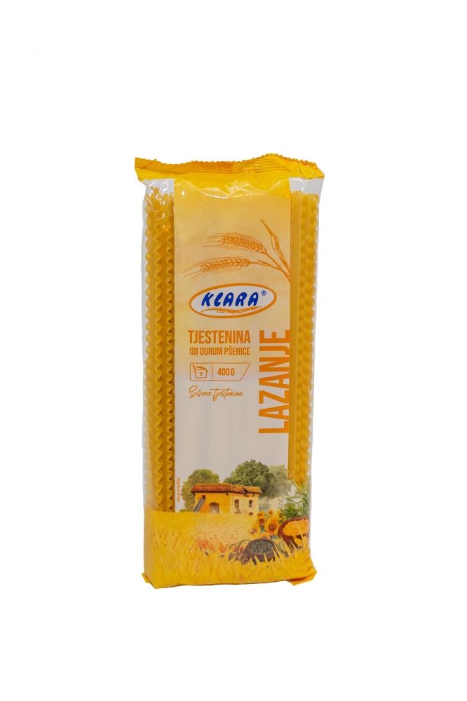 Klara Tjestenina Lazanje 400 g - Akcija u trgovini Trgovina Krk