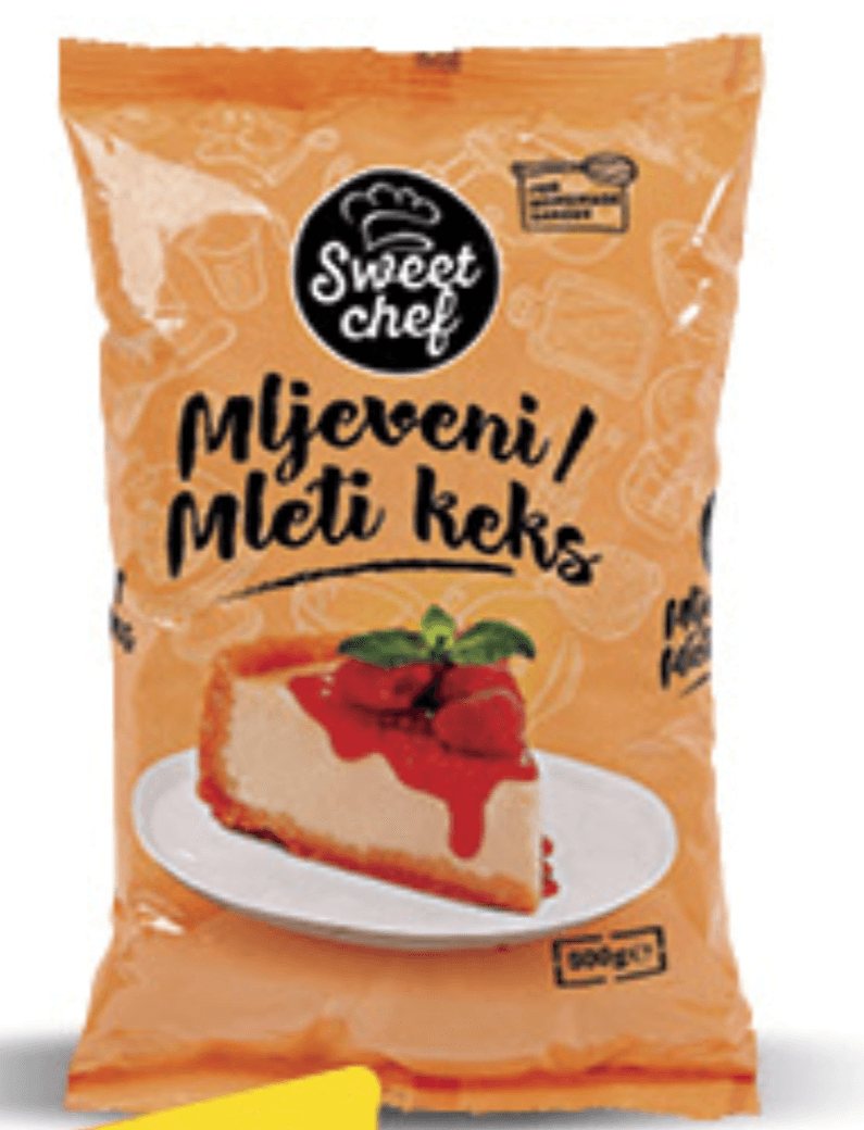 Sweet Chef Keks Mljeveni 500g - Akcija u trgovini Konzum