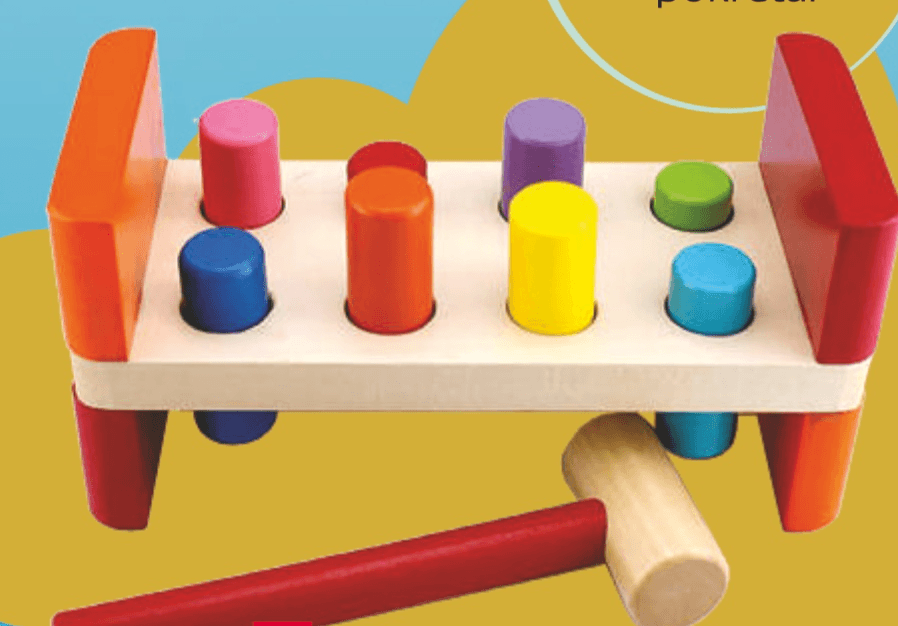 Drvena igra s čekićem 1 set - Akcija u trgovini Tommy