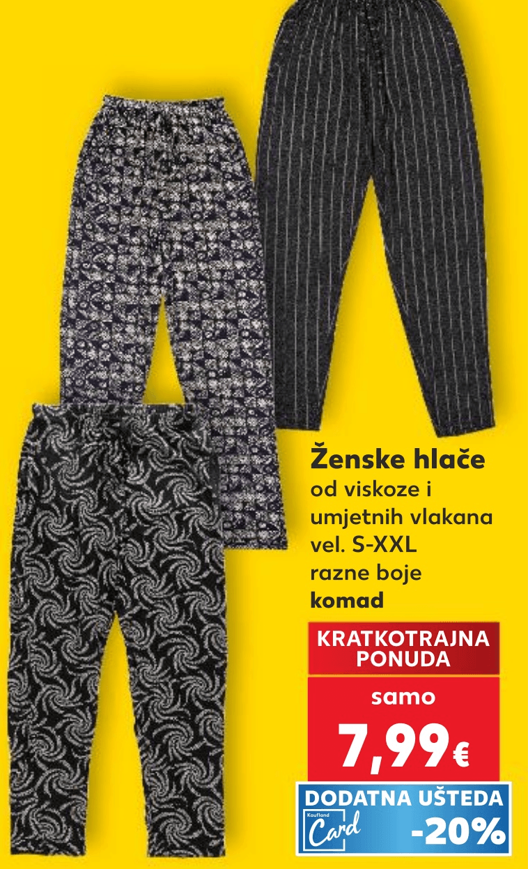 Ženske hlače - Akcija u trgovini Kaufland