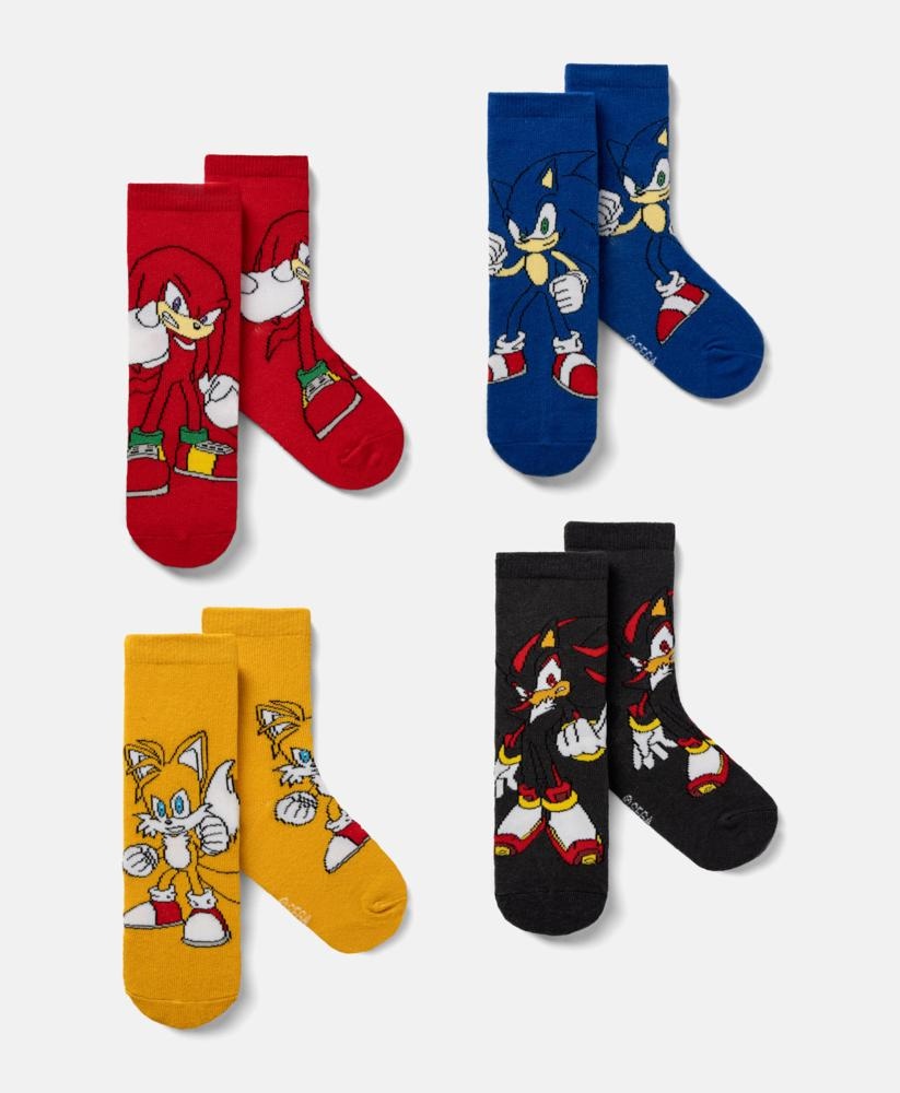 Komplet 4 para čarapa Sonic za dječake 4 para - Akcija u trgovini Pepco