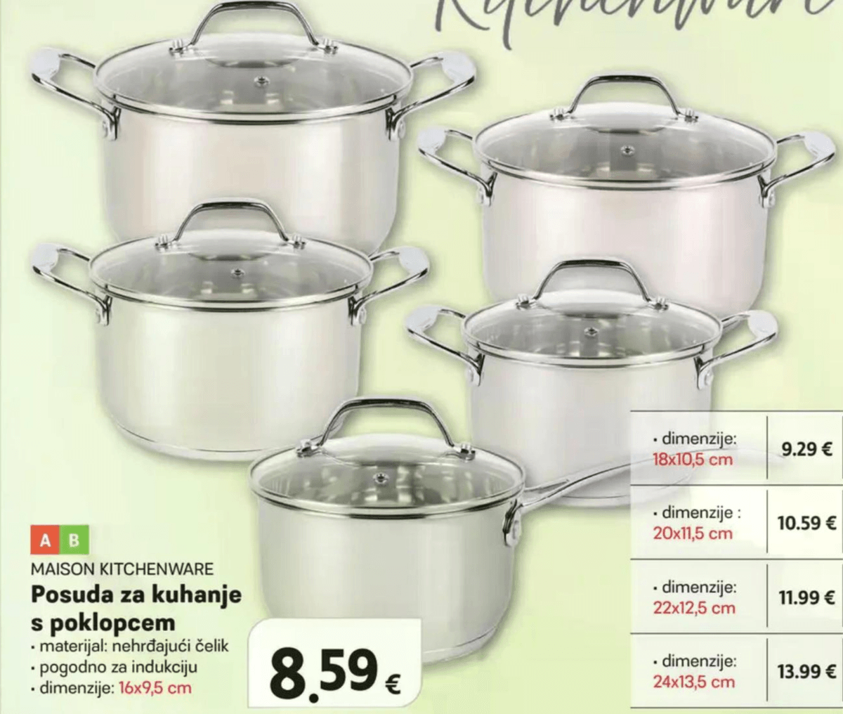 Maison Kitchenware Posuda za kuhanje s poklopcem - Akcija u trgovini Plodine