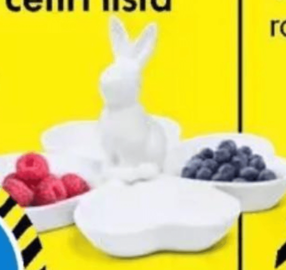 Uskrsna zdjela za posluživanje u obliku djeteline s četiri lista - Akcija u trgovini Tedi