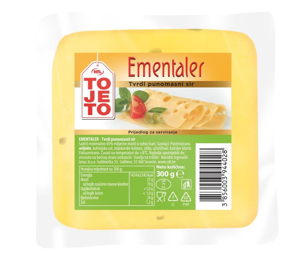 Sir ToJeTo Ementaler 300 g - Akcija u trgovini Boso