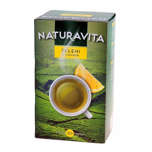 Naturavita Zeleni čaj s limunom 40 g - Akcija u trgovini KTC