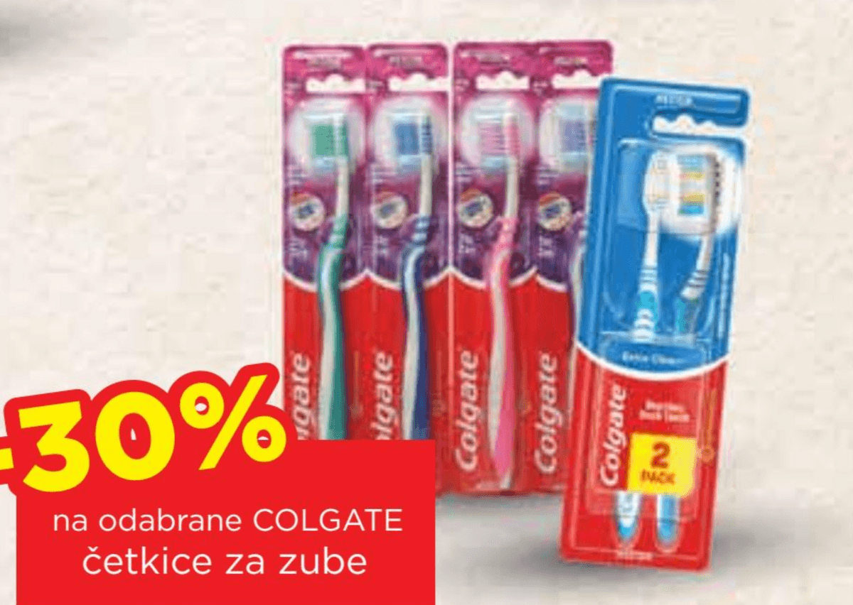Odabrane Colgate četkice za zube - Akcija u trgovini Djelo