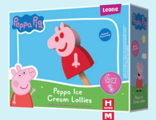Peppa pig Sladoled na štapiću 6 x 60 ml - Akcija u trgovini Tommy