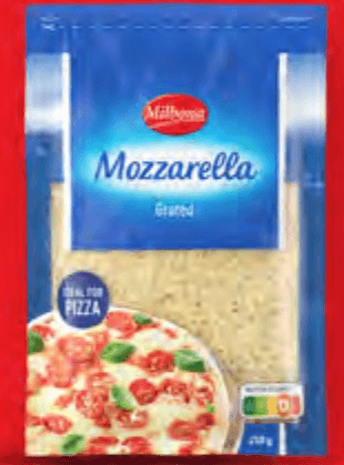 Milbona Mozzarella ribana 250 g Akcija u trgovini Lidl