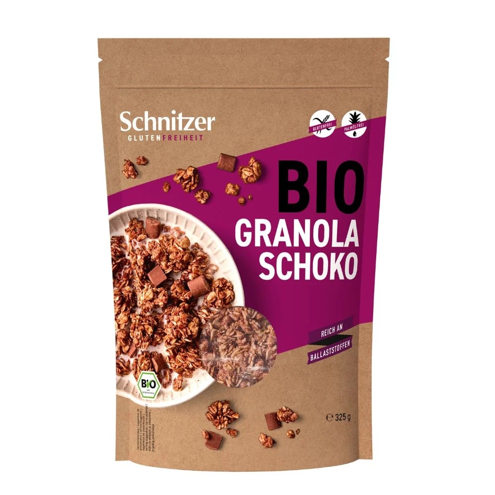 Schnitzer eko granola s čokoladom bez glutena 325 g Akcija u trgovini Dm