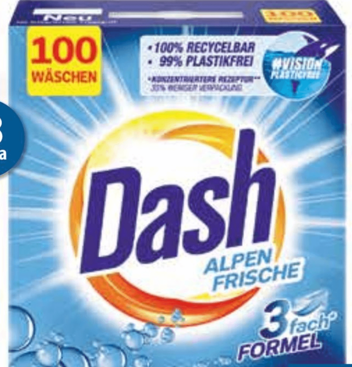Dash Detergent za pranje rublja Alpen Frische 1,17 kg - Akcija u trgovini NTL