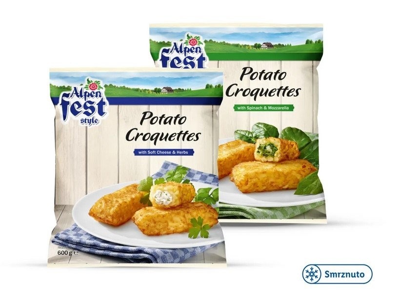 ALPENFEST Punjeni kroketi od krumpira 600 g - Akcija u trgovini Lidl