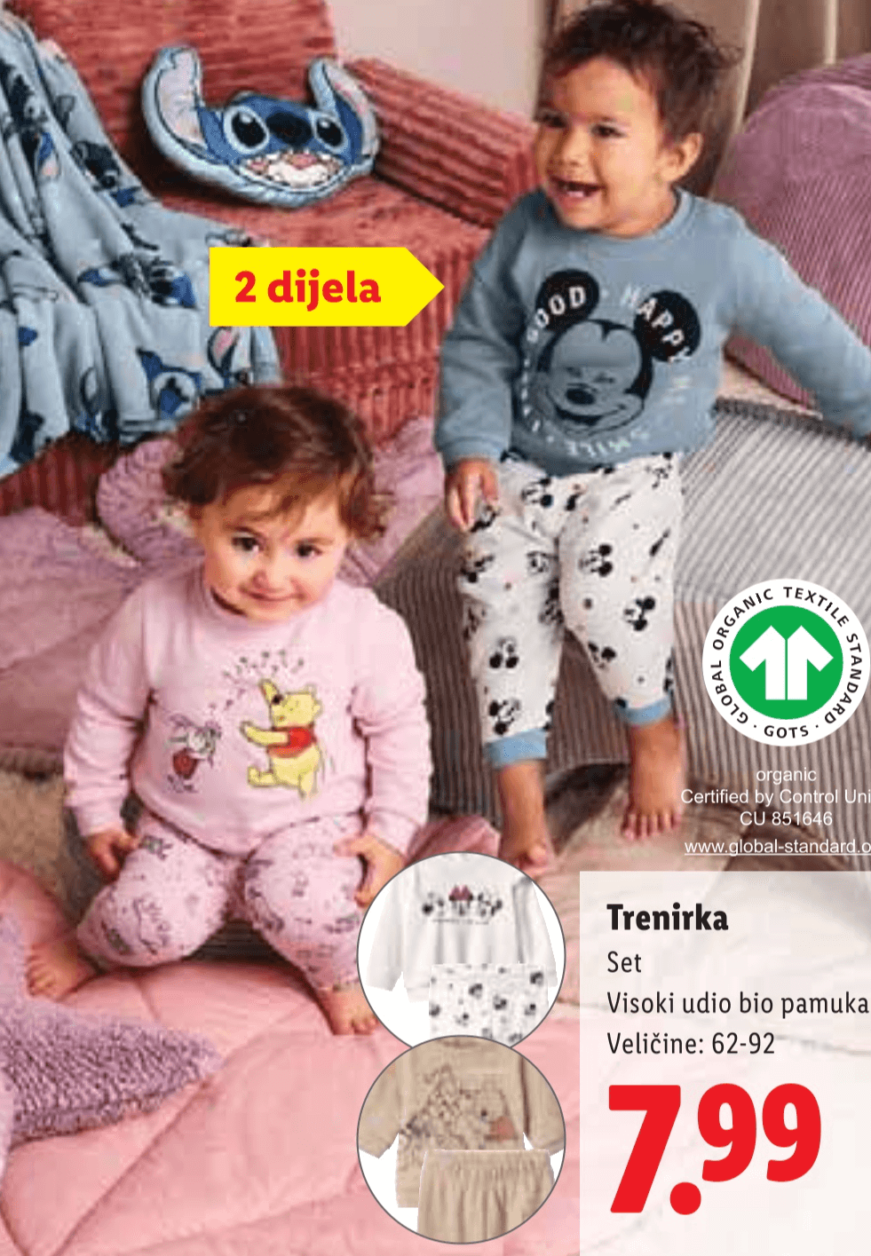 Trenirka 2 dijela - Akcija u trgovini Lidl