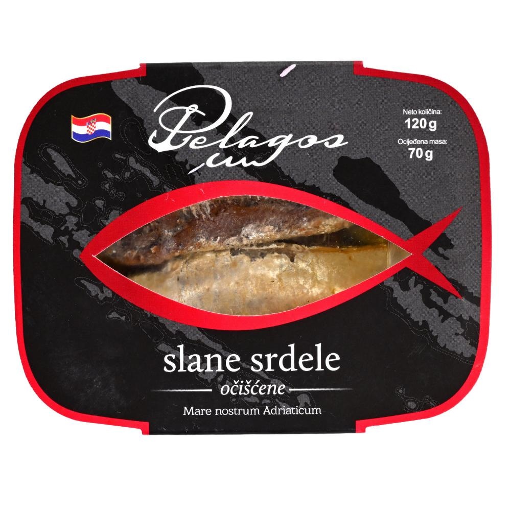 PELAGOS Slana srdela očišćena u suncokretovom ulju 120g - Akcija u trgovini Pivac