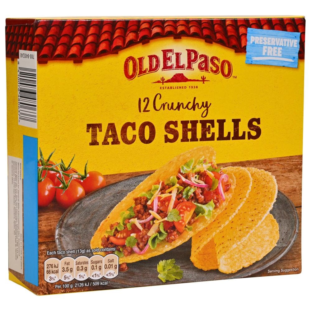 Old El Paso Crunchy Taco Shells 135g, 12/1 Akcija u trgovini Konzum