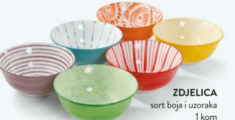 Zdjelica 1 kom - Akcija u trgovini Spar