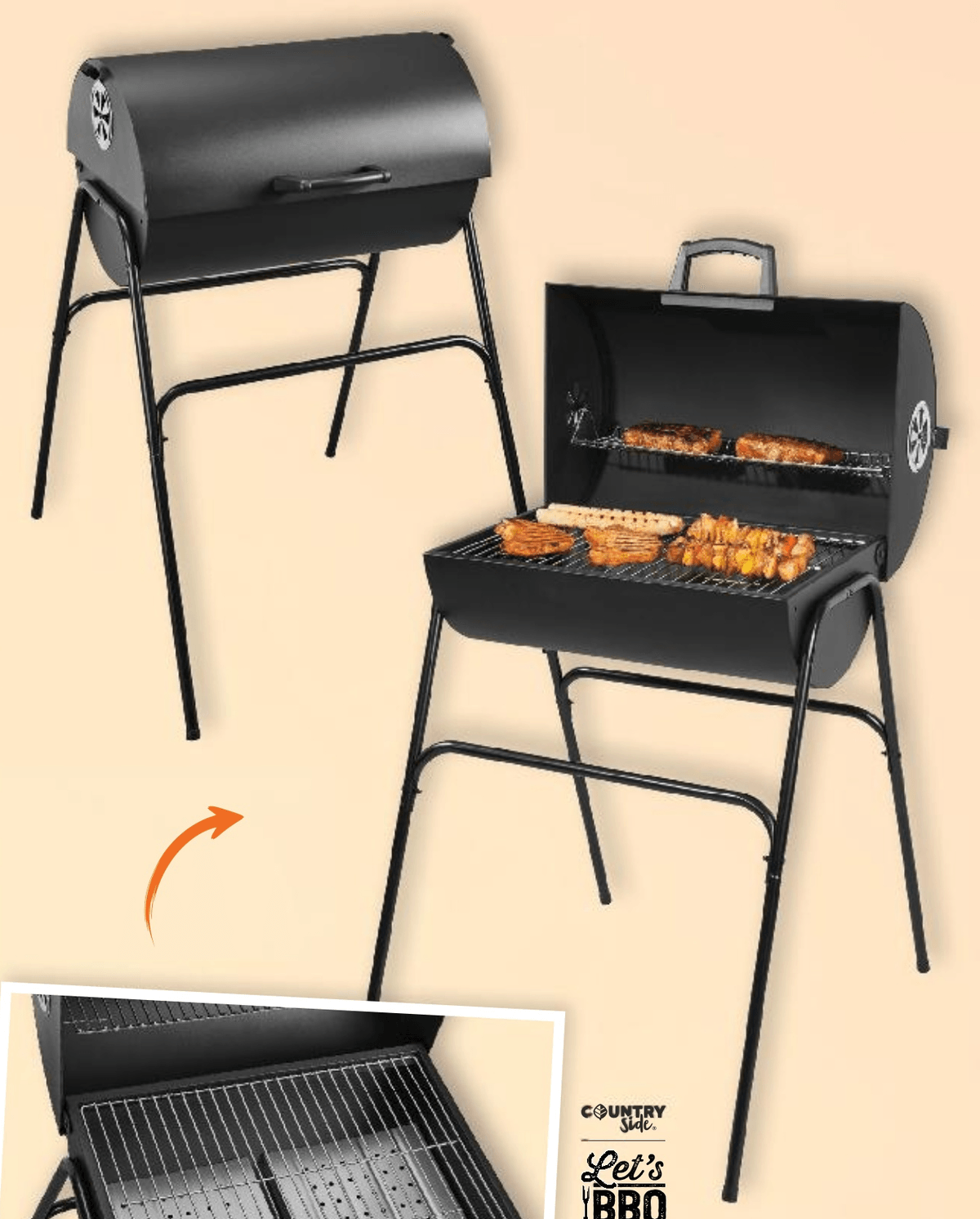 COUNTRY Side Let's BBQ Roštilj komad - Akcija u trgovini Kaufland