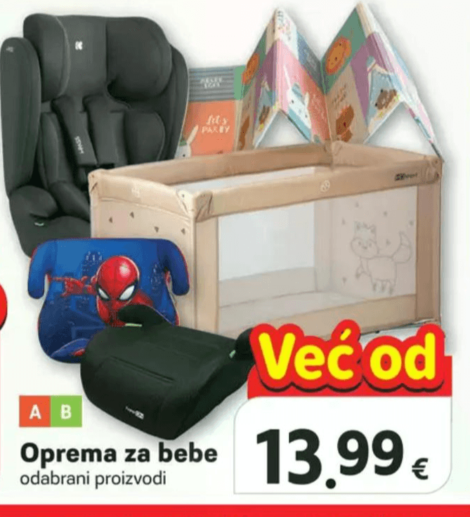Oprema za bebe - Akcija u trgovini Plodine