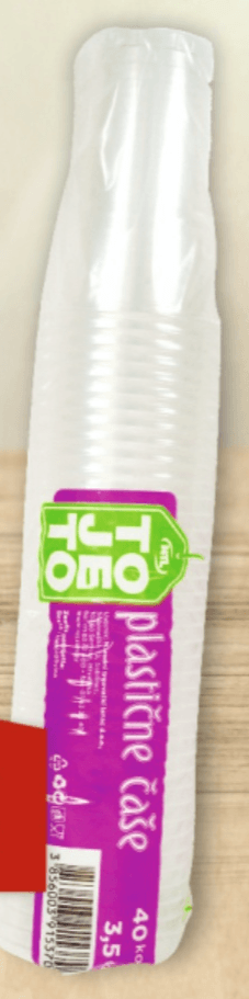 Plastične čaše 1 pakiranje - Akcija u trgovini Boso