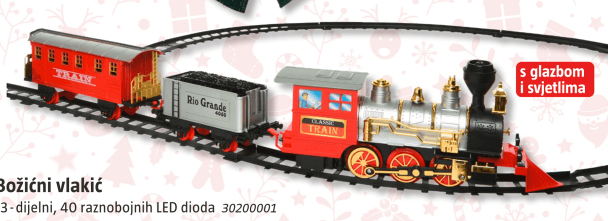 Božićni vlakić - Akcija u trgovini Bauhaus