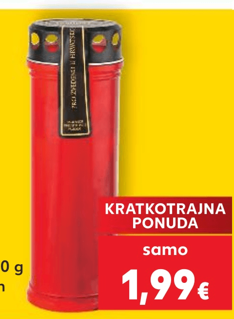 Nadgrobni lampion Premium 330 g, 22 cm - Akcija u trgovini Kaufland