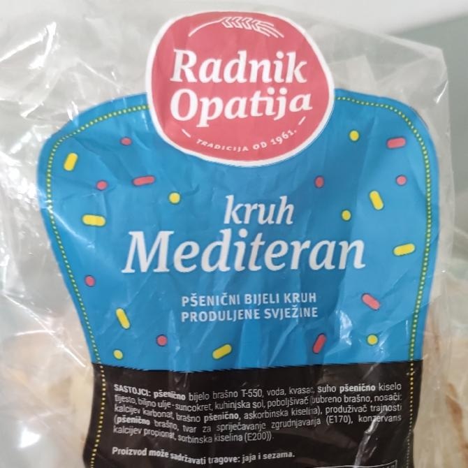 Kruh Mediteran 500 g Radnik Opatija - Akcija u trgovini Plodine