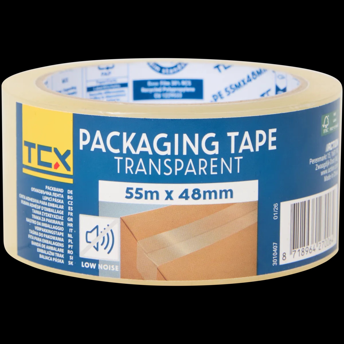 TCX Samoljepljiva traka za pakiranje 55 m x 48 mm - Akcija u trgovini Action