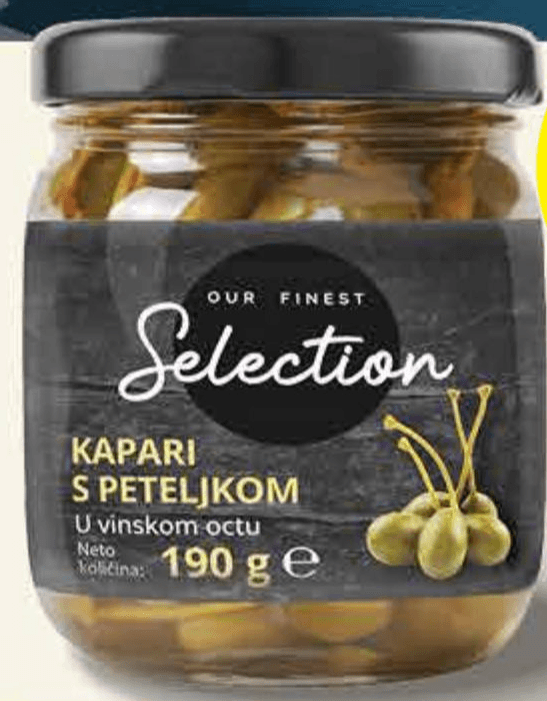 Selection Kapari s peteljkom 190 g - Akcija u trgovini Plodine