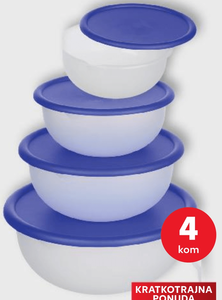 Zdjela za miješanje 4 kom - Akcija u trgovini Kaufland