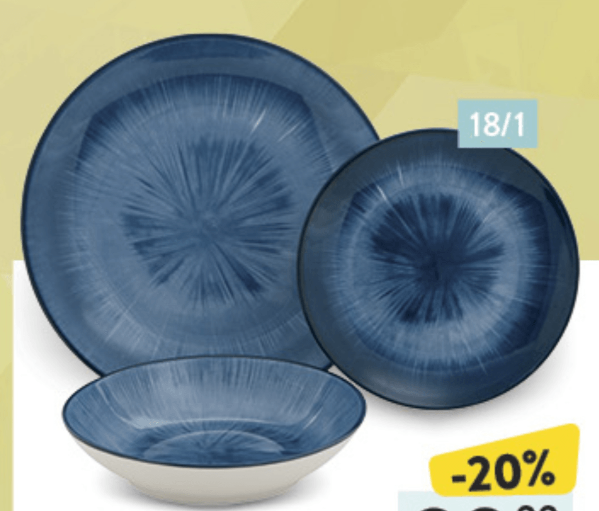 Blue Ray servis za jelo 18/1, set - Akcija u trgovini Konzum