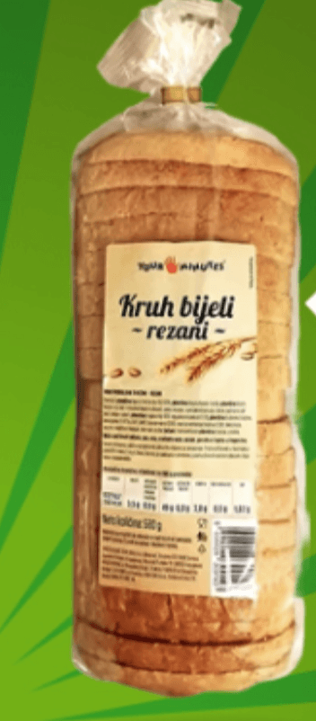 Your Minute Kruh Bijeli rezani 580g - Akcija u trgovini Žabac