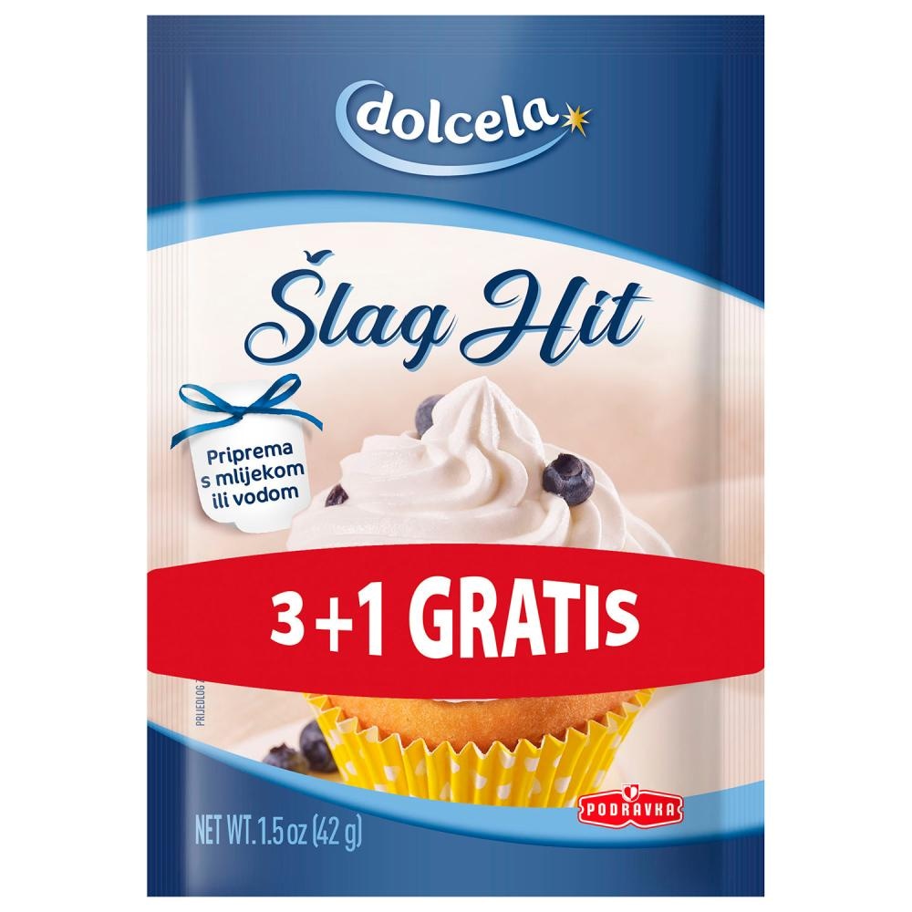Dolcela Šlag pjena 4 kom - Akcija u trgovini Konzum