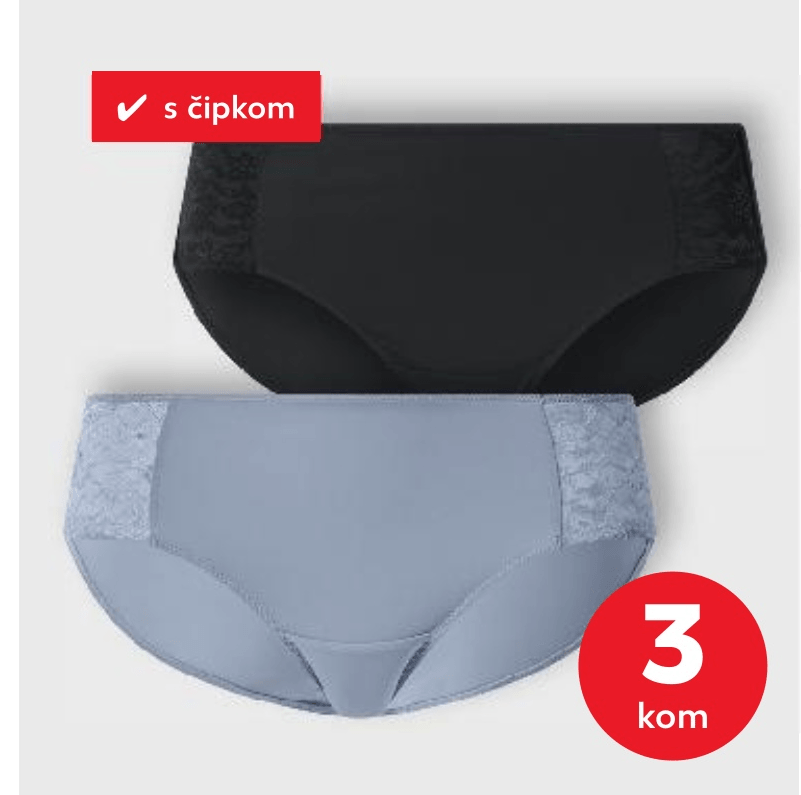 Ženske gaćice hipster 3 kom - Akcija u trgovini Kaufland