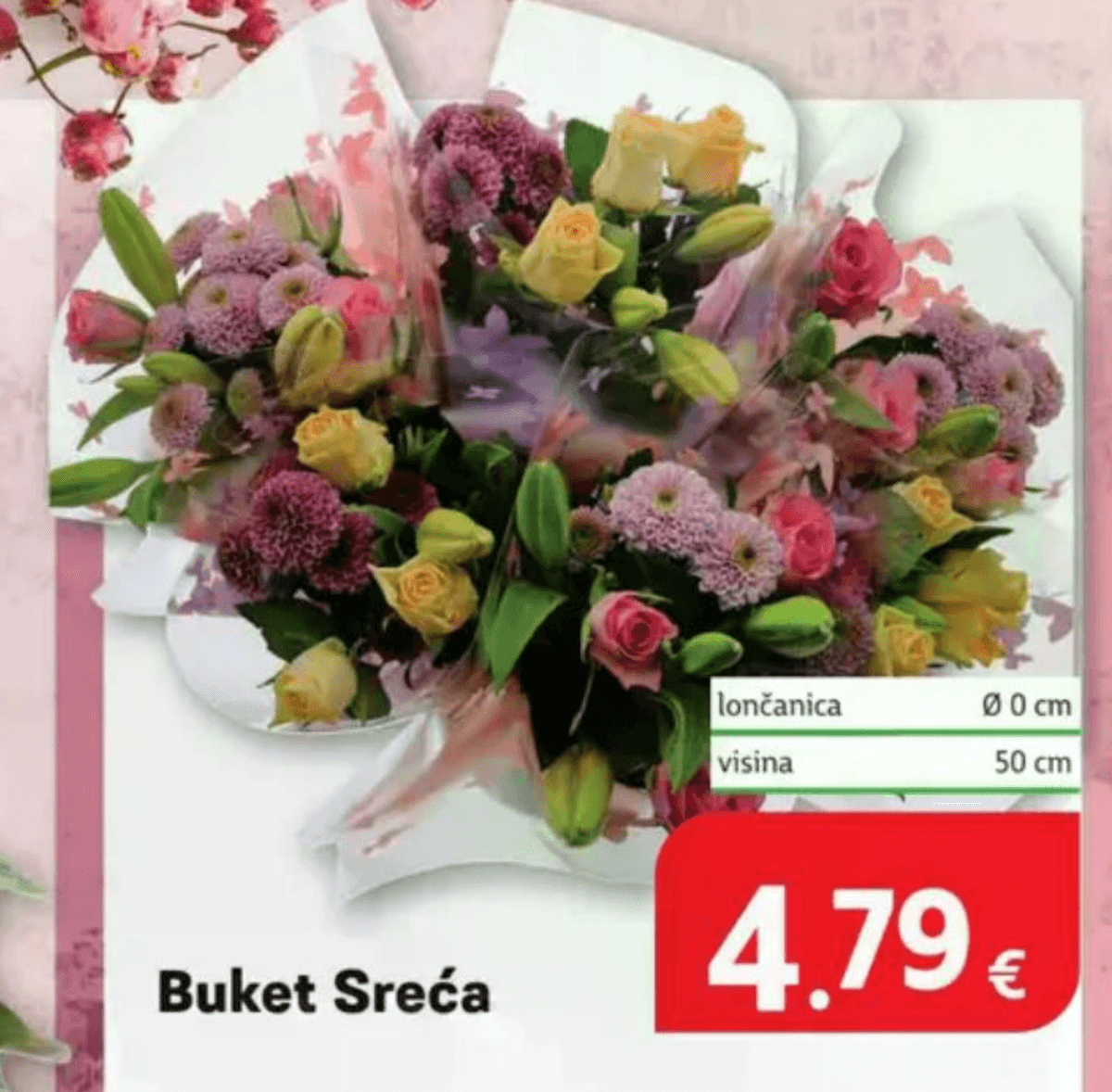 Buket Sreća - Akcija u trgovini Plodine