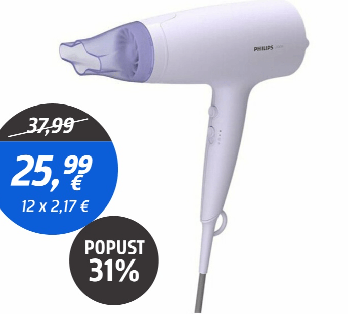 Philips sušilo kose BHD 341/10 - Akcija u trgovini Centar Tehnike