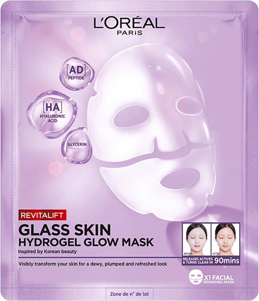 L'Oreal Glass skin hydrogel glow maska za lice 1 kom Akcija u trgovini Spar