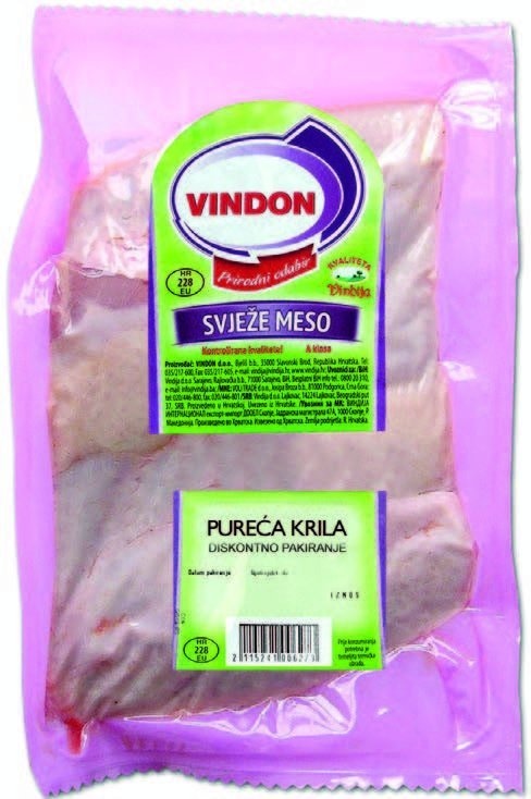 Vindon Pureća krila cca 1750g - Akcija u trgovini Konzum