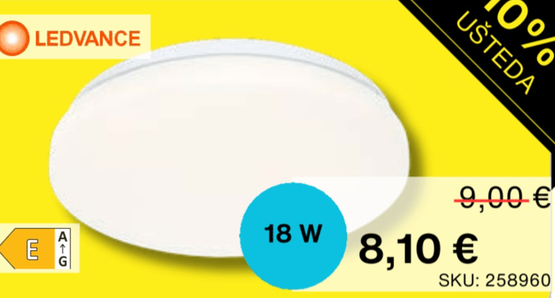 OSRAM LED svjetiljka ROUND 255 - Akcija u trgovini Alles