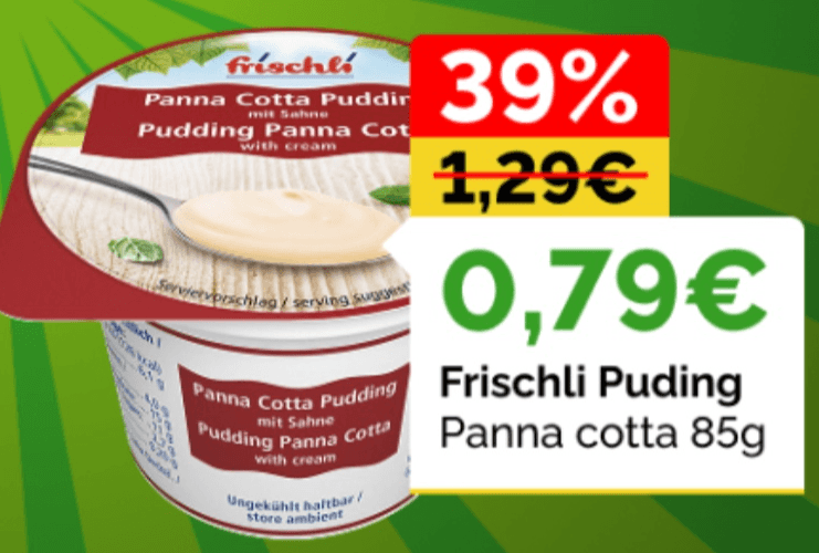 Frischli Puding Panna cotta 85g - Akcija u trgovini Žabac