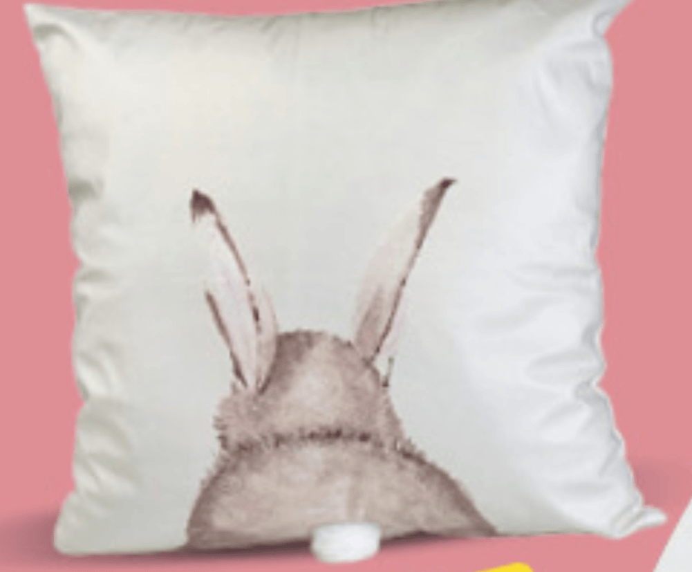 Jastuk s printom zec 45x45cm, kom - Akcija u trgovini Konzum