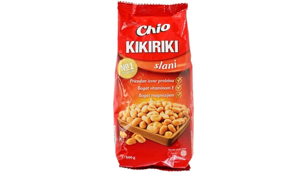 Chio Kikiriki prženi slani 500 g Akcija u trgovini Plodine