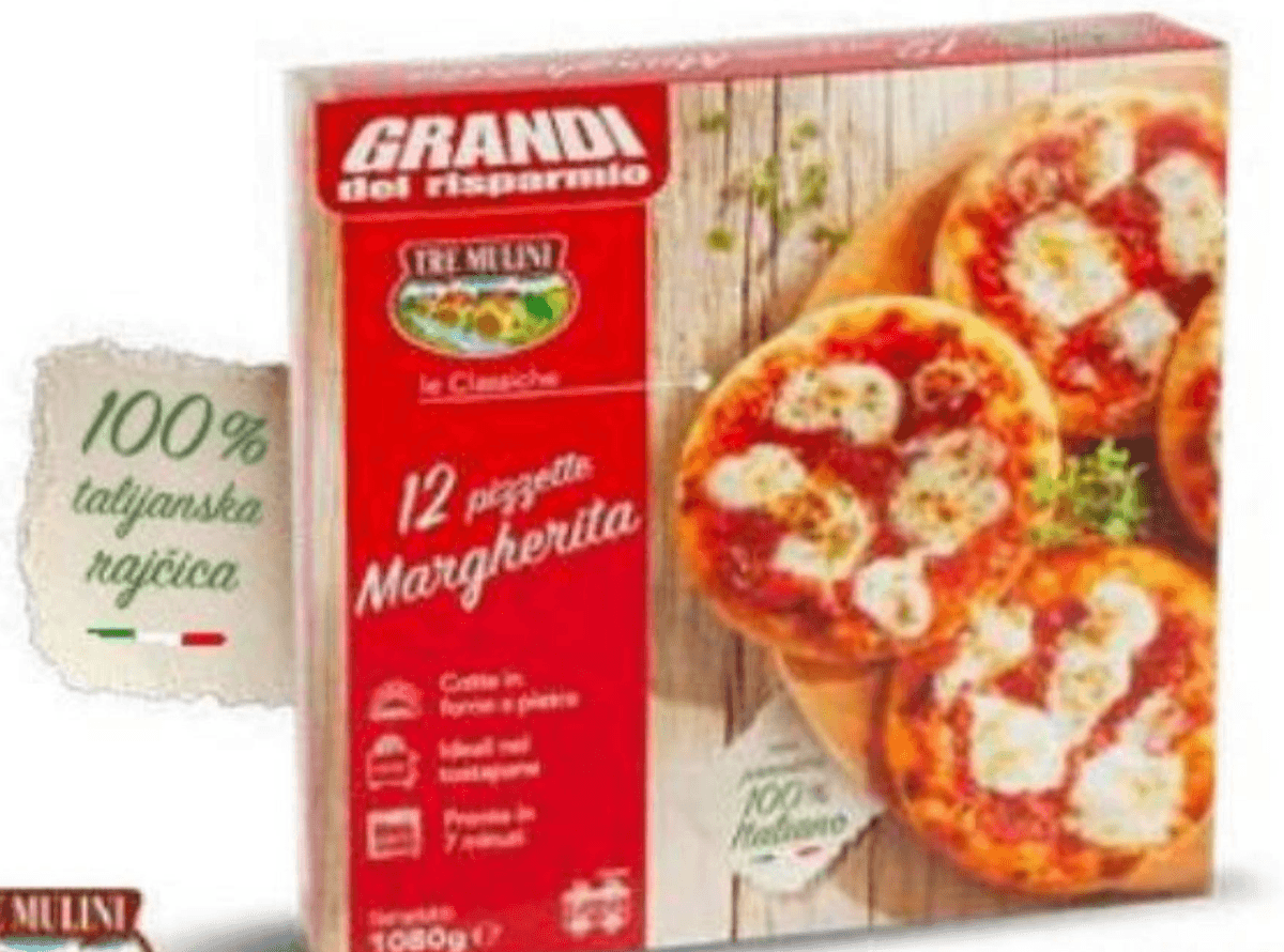 Grandi Mini pizza Margherita 12 kom, 1,08 kg - Akcija u trgovini Eurospin
