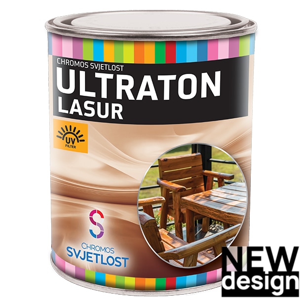 Visoko transparentni lazurni premaz za drvo Ultraton 0,75 l - Akcija u trgovini Pevex